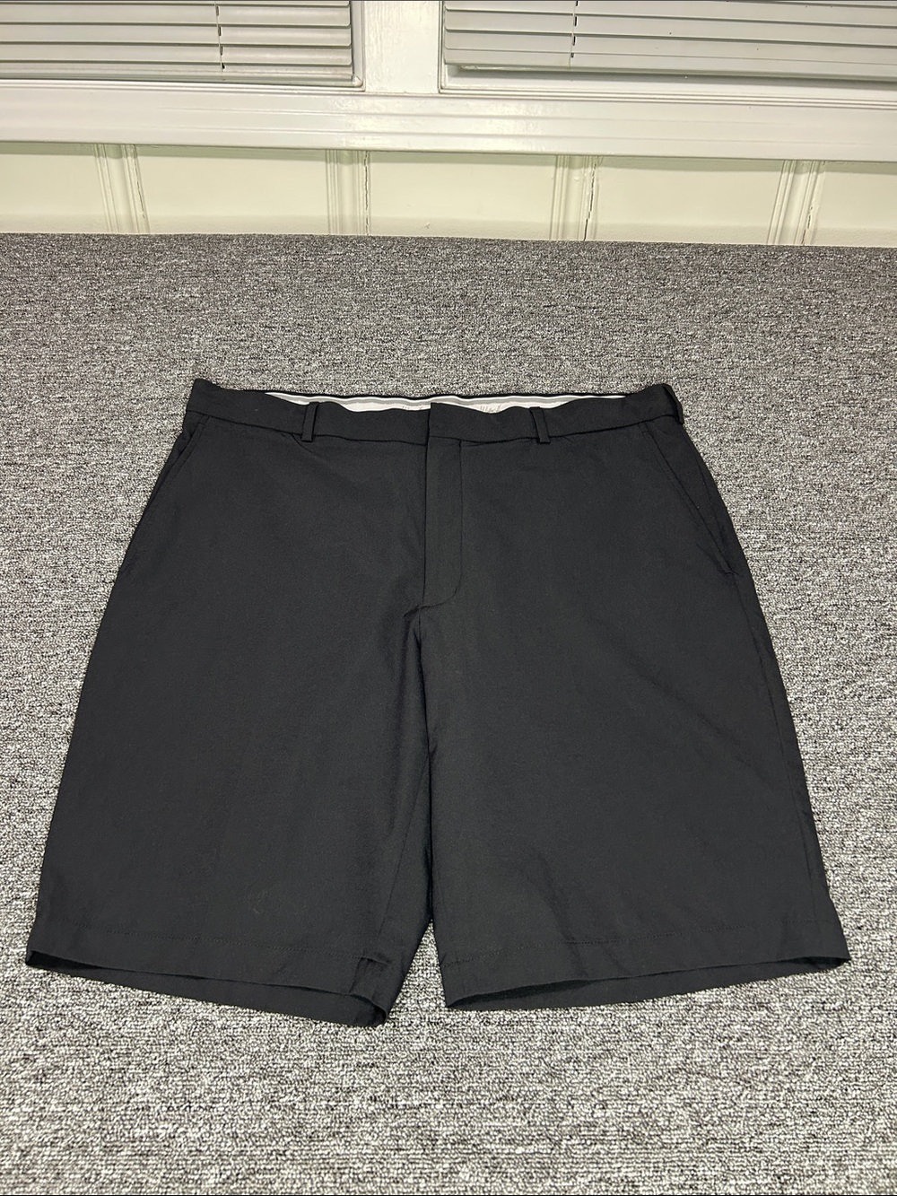 Walter Hagen Golf Shorts Men’s 38 Black Performance Stretch Flat Front 11”